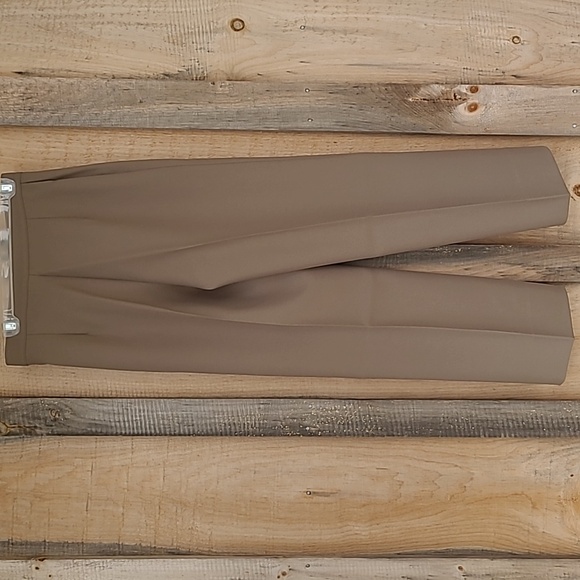 Vintage Taupe Brown 3 pc Polyester Business Suit Set Blazer Skirt Pants - Picture 9 of 11